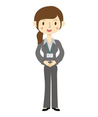 スーツ姿の女性