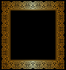 Elegant gold frame