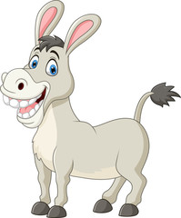 Cartoon funny donkey