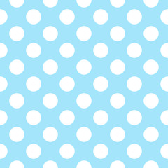 Vector pattern with polka dots