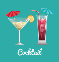 menu cocktails list bar vector illustration design