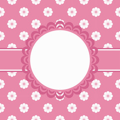 Vintage greeting card template.