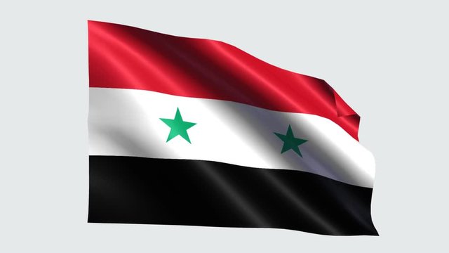 Syria flag with transparent background