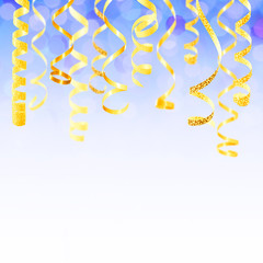 Holiday background with serpentine