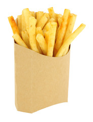 French Fries In A Cardboard Scoop