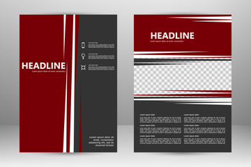 Vector flyer template design