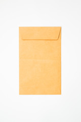 Closed brown Envelope document isolated