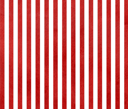 Watercolor Red Striped Background.