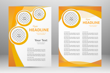 Vector flyer template design