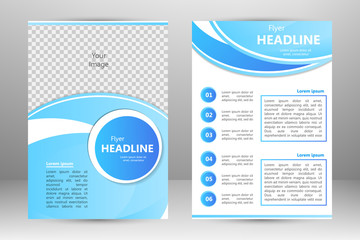Vector flyer template design