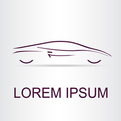 Silhouette of the car.