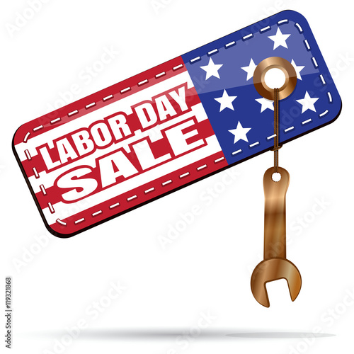 labor day sale tag