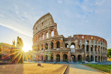Naklejka na ściany i meble Colosseum sunrise