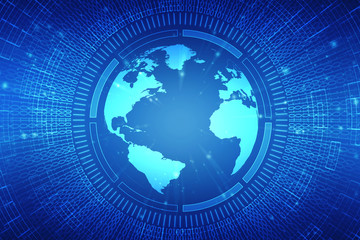 Digital Abstract technology background,2d illustration