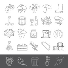 Line Icons - Autumn
