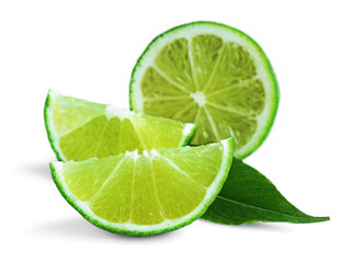 Fresh lime isolated