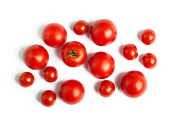 set of cherry tomatoes