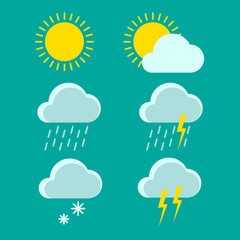 Fototapeta premium weather icons