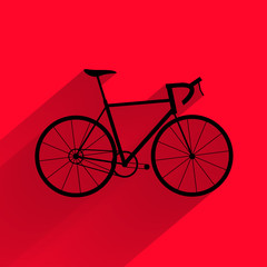 Fototapeta premium bicycle flat design icon
