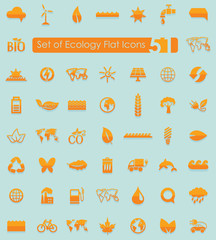 Set of ecology icons
