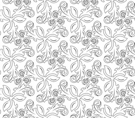Floral Fine Seamless Vector Pattern