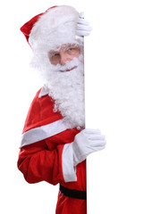 Weihnachtsmann Nikolaus Weihnachten leeres Schild mit Textfreira