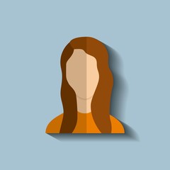 young woman female avatar
