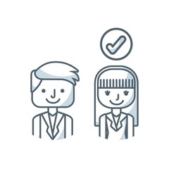 human resources concept isolated icon