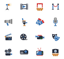 cinema icon set