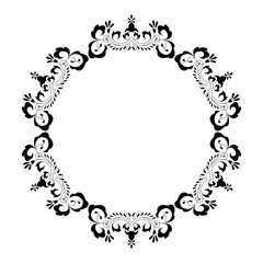 Decorative square frame vintage style for greeting, invitation, announcement