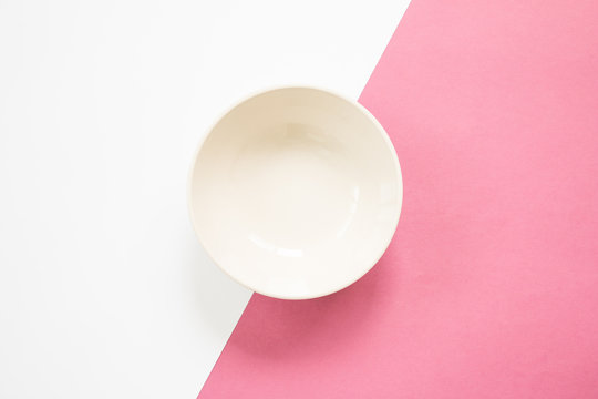 Blank white bowl