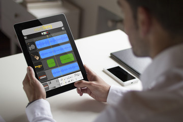 tablet pc with music creation app