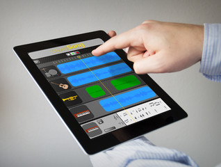 Music Creation application on a tablet