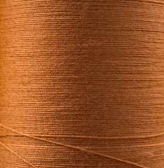 Closeup yellow thread textile texture for background.