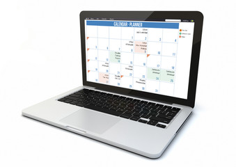 laptop calendar