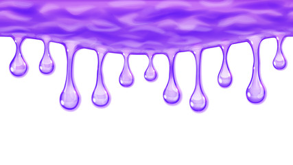 Flowing or hanging seamless repeatable opaque drops