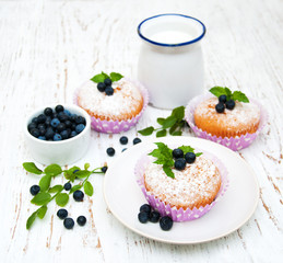 muffins with blueberry