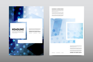 Brochure layout template flyer design vector, Magazine booklet cover abstract background