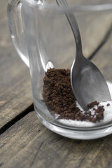 Making instant coffee