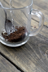 Making instant coffee