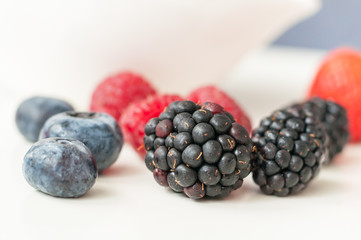 blueberries raspberries strawberries blackberries