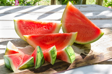wassermelone in stücken