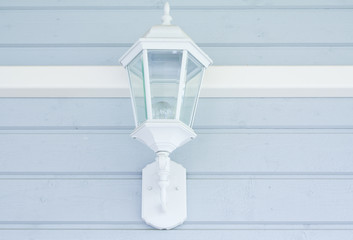 Lantern on the outdoor wall