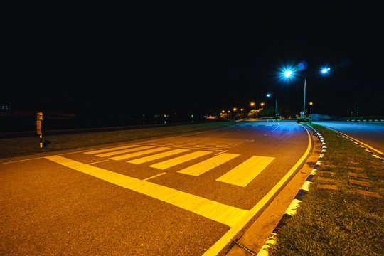 Crosswalk At Night