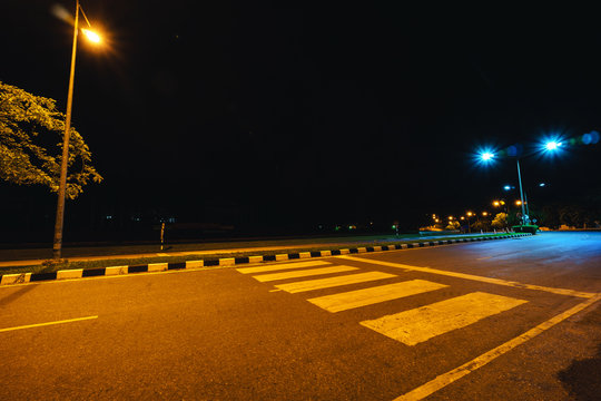 Crosswalk At Night