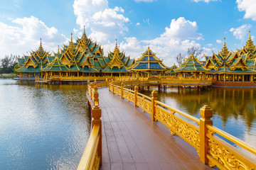 Fototapeta na wymiar Pavilion of the Enlightened in Bangkok, Thailand