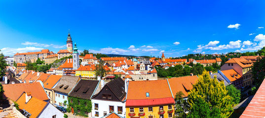 Naklejka premium Medieval town Cesky Krumlov, Czech Republic