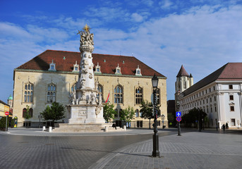 Obraz premium View of the townsquare of Buda old town