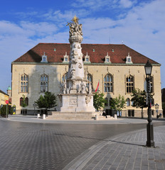 Monument and townhall of Budapest