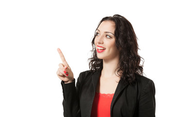 young woman in studio